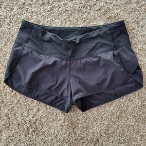 Lululemon size 8 black running shorts